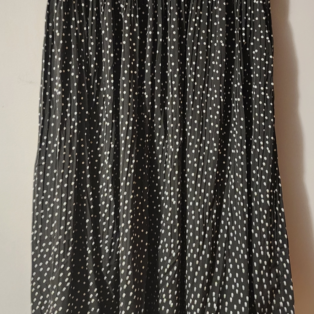 Zeagoo Black and White Polka Dot Maxi Skirt - Picture 4 of 6